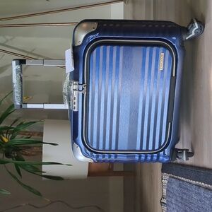 Carry On Luggage 17" 100% PC TS NAVY BLUE